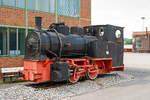   Die kleine Hanomag B-Kuppler-Dampflok, ex Klöckner Werke AG, Georgsmarienhütte Lok 1, am 05.06.2011 im LWL-Industriemuseum Henrichshütte in Hattingen.