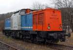 202 330-7 (ex DR 110 330-8) eine V 100.1 abgestellt am 04.12.2011 in Betzdorf/Sieg.