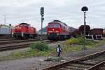 DB: Anl�sslich einer Rangierfahrt der 294 898-2 von RAILION kam es im Rangierbahnhof Schwandorf am 20.