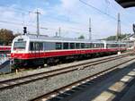NE 81 der Schwäbischen Alb-Bahn SAB mit Steuerwagen 95 80 0 926 250-1 D-SAB in Ulm am 16.09.2020.