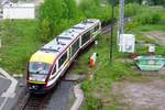 VVO 642 840 treft am 1 Mai 2011 in Bad Schandau ein.