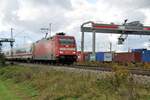 101 020 mit IC beim Containerterminal bei Beimerstetten/Ulm am 13.10.2009.