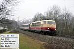 103 245-7 mit EC Mozart in Ulm Ausfahrt am 27.01.2012.