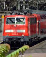 111 013-9 f�hrt mit RE 9 (Rhein-Sieg-Express) am 20.07.2009 vom Hauptbahnhof K�ln Richtung Gie�en.