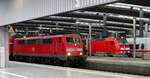 111 226-7 und 146 242-3 in München Hbf am 01.09.2019.