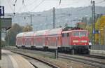 111 029-5 mi Doppelstokzug in Amstetten am 07.10.2010.