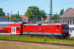 Die DB 112 160 (91 80 6112 160-7 D-DB) der DB Regio Nord erreicht am 11.06.2015 mit einem Regionalzug L�beck Hauptbahnhof.
