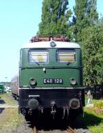 Die E 40 128 am 14.08.2010 im Rheinischen Industriebahn- Museum (RIM) in K�ln.