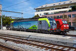 Die SIEMENS Vectron MS der BLS Cargo 406 (91 85 4475 406-5 CH-BLSC) ist am 11 September 2023 beim Bahnhof Spiez abgestellt, dahinter die DB Cargo 185 132-8

Die Vectron MS wurden 2017 von Siemens Mobilitiy in München-Allach unter der Fabriknummer 22067 gebaut. Sie hat die Zulassungen (200 km/h Höchstgeschwindigkeit) für die Schweiz, Deutschland, Österreich, Italien und die Niederlande.
