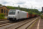   Die RAILPOOL 185 679-8 (91 80 6185 679-8 D-Rpool), zurzeit vermietet an die DB Cargo Deutschland AG, fährt am 15.07.2017 mit einem gem.