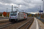 In Doppeltraktion TRAXX F140 AC2 mit AC 3 (BR 185.2 und 187).....