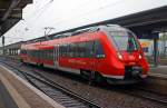   Der  Baby-Hamster  zweiteiliger Bombardier Talent 2 - DB 442 002 / 442 502  Ediger-Eller   (94 80 0442 002-2 D-DB / 94 80 0442 502-1 D-DB) fährt am 05.10.2013 als RB 82   Elbling-Express 