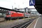 �BB 1016.028-3 (91 81 1016 028-3 A-�BB) mit �BB EC in Ulm am 20.08.2022.
