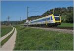 Der DB 612 067 und ein weiterer sind bei Bietingen als IRE 3050 auf dem Weg nach Basel Bad Bf.