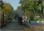 St�ndlich kreuzen sich in Heiligendamm die Molli-Dampfbahnz�ge.