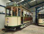 Straßenbahn / Stadtverkehr; Wehmingen, ex Freiburg;     T 2 Nr.34 von MAN Baujahr 1909 ex Freiburg in Wehmingen am 15.06.2014.