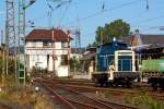 Blick auf das 1931 gebaute Reiter-Stellwerk Kreuztal Nord (Kn) am 29.09.2013.