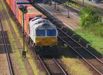 Von der Br�cke beim Bahnhof Schwandorf wurde am 20 September 2024 ECR 077 033 fotografiert.