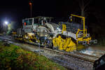 Die Baustelle Bahnhof Herdorf am Abend des 26 Oktober 2025 (ab 21:10 Uhr).