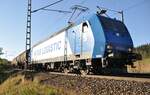 185 526-1 von HGK - RSB Logistik mit Kesselwagenzug in Amstetten am 30.09.2011.