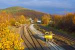 Gleisbaustelle auf den Rangierbahnhof der KSW Kreisbahn Siegen-Wittgenstein (ehem.