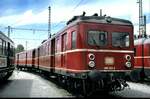 465 022-2 bei der Ausstellung 100 Jahre elektrische Lokomtive in München-Freimann am 25-05-1979.