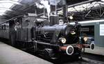 Lok Luci des BEM (Bayerisches Eisenbahnmuseum) beim Jubiläum 150 Jahre Deutsche Eisenbahn in Nürnberg am 18.08.1985.