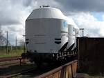 Kohlenstaubwagen GATX Rail Germany im S�chsischen Eisenbahnmuseum Chemnitz am 19.04.2017.