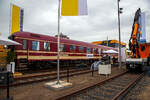 Der Speise- und Barwagen der Bauart UIC-X (DB) D-EURO 56 80 89-90 010-0 [P] der Gattung WGm 038 der Euro-Express Sonderzüge GmbH & Co.