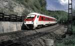 IC Steuerwagen auf der Geislinger Steige am 09.05.1998.