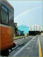 Ein Regenbogen.