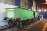 Auch der 1844 gebauter Buddicom No.33 Saint-Pierre hat ein Refugium ins Cit� du Train in Mulhouse gefunden und wurde dort am 30 Mai 2019 fotografiert.