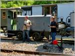 Was kommt als n�chstes? Gespannt warten die Bahnfotografen auf die n�chsten Motive in Chaulin.
