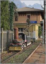 Auf richtigen Schienen wartet diese kleine Dampflok wohl vergeblich auf die Fahrt Richtung Norden.
Guzzago, den 29. Nov. 2018