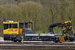 CFL ROBEL 714 (99 82 9210 714-6 L - CFL IF) abgestellt im Bahnhofsbereich von Ettelbrück.