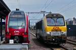 CFL Lok 3018 beim umsetzen im Bahnhof Rodange. 23.06.2026