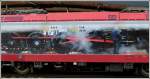 Die Werbung f�r die Dampflok 5519.