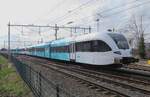Am 15 M�rz 2022 hat Arriva 322 soeben die Waalbr�cke bei Nijmegen uberquert.