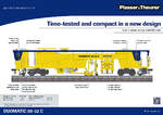 Technische-Schautafel zu der Plasser & Theurer Duomatic 08-32 C pr�sentiert auf der iaf 2022 in M�nster.