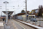 Der Bahnhof Gmunden (Traunsee) am 14 Januar 2025.