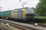 An etwa nebligen 22 Juni 2023 steht LTE 193 740 mit der Erant/Epaht Containerzug in Oss.