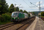 Die österreichische Weco Rail / Wenzel Logistics SIEMENS Vectron AC 1193 900 (91 81 1193 900-8 A-WENA) der Weco Rail GmbH, Wien (ex Walser Eisenbahn GmbH) fährt am 05 August 2025, mit einem