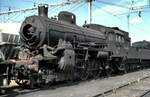 SJ Dampflok der Kriegsreserve Typ B im TGOJ Eisenbahnmuseum in Grängesberg am 02.08.1994.