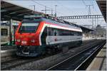 Das selbstfahrenden Diagnosefahrzeug der SBB Infrastruktur XTmass 99 85 91 60 001-5 in Morges.