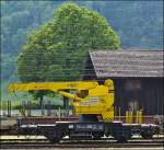 Der Kranwagen XTms 40 85 95 88 100-9 war am 24.05.2012 in Erstfeld abgestellt.