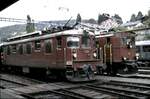 BLS Ae 4/4 Nr.251 und Ce 4/4 Nr.308 in Spiez am 09.09.1980.