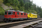 SBB: Testfahrten auf der ehemaligen SMB-Strecke Langendorf-G�nsbrunnen mit dem neuen Xem 99 85 9181 011-9 CH-SBB I und der Re 4/4 II 11144 vom 19.