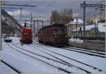 Hier rollt die BLS Re 4/4 ihrer (nicht zu sehenden)  Last-Mile  187 entgegen.