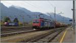 Die meist im LoRa Einsatz stehende Re 474 009 erreicht mit einem kurzen Nahg�terzug Domodossla.