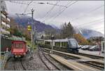 In Chernex begegnet der GoldenPass Express auf der Fahrt von Interlaken Ost nach Montreux dem CEV Te 2/2 82. 

20. Februar 2026